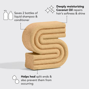 Kokosolie diep hydraterende vaste shampoo bar