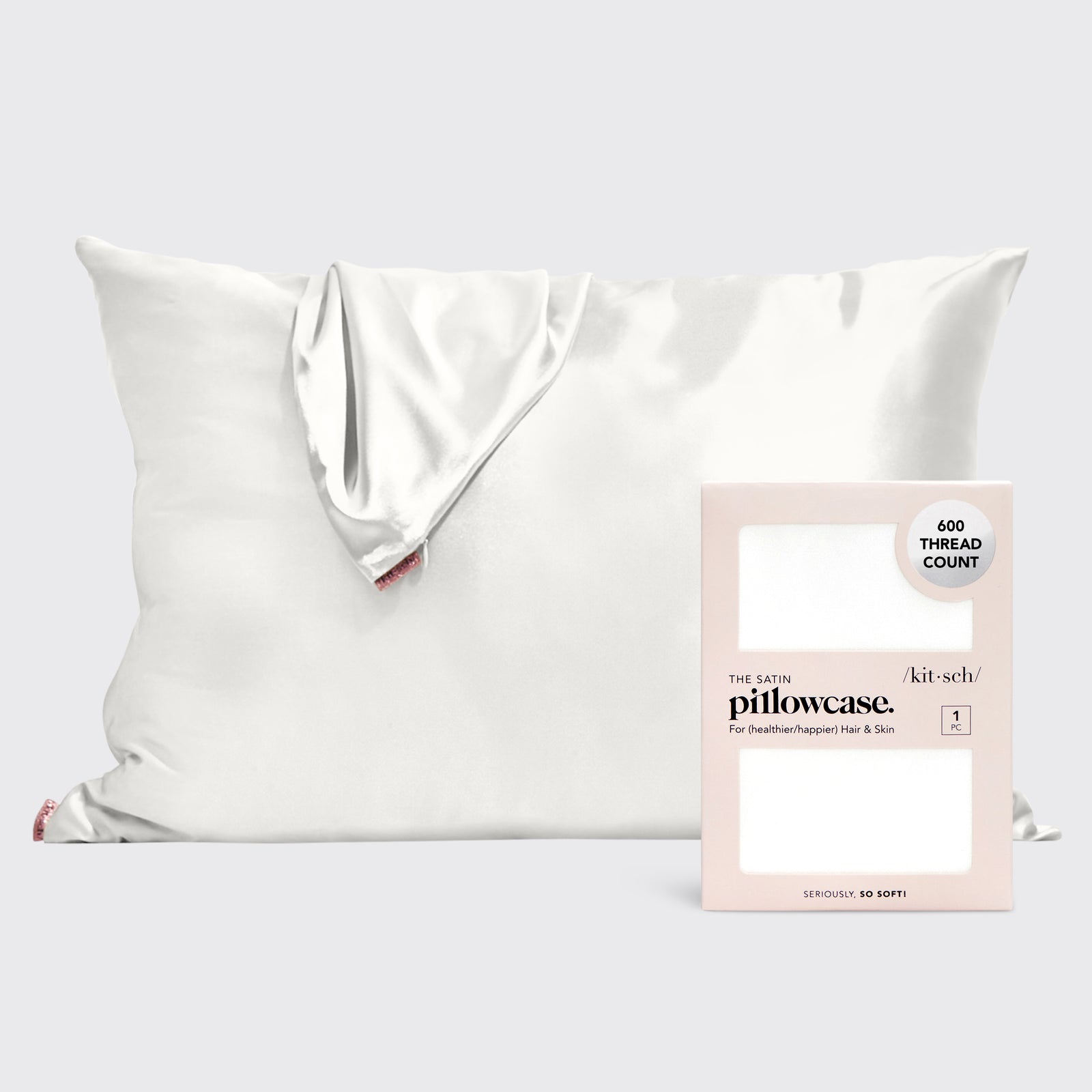 Satin Pillowcase in Ivory