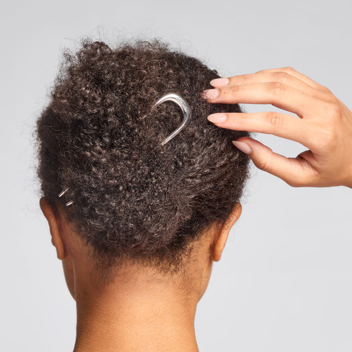 Épingle à cheveux française en métal - Argent