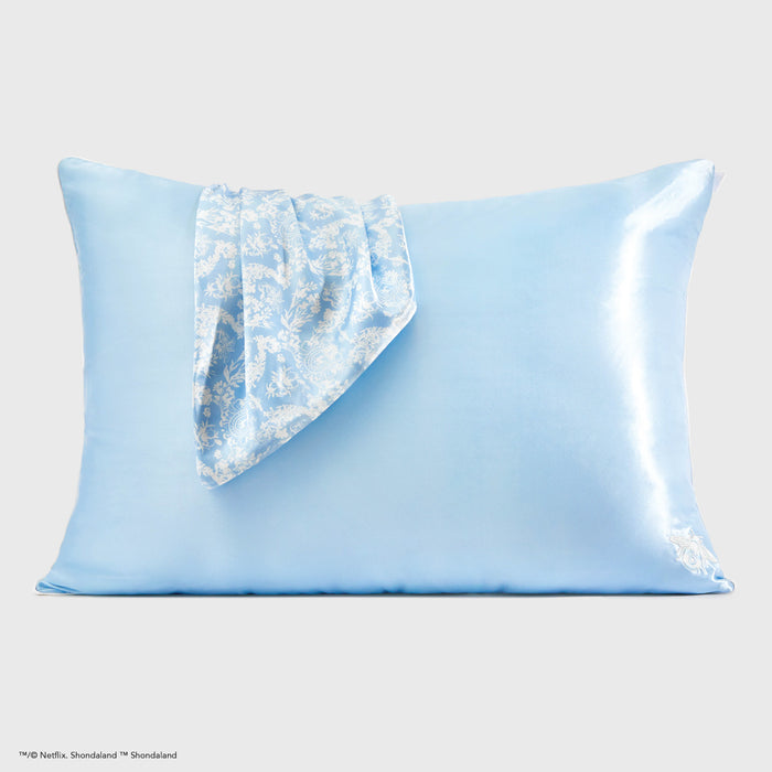 Fronha de cetim Bridgerton x Kitsch - Toile De Blue