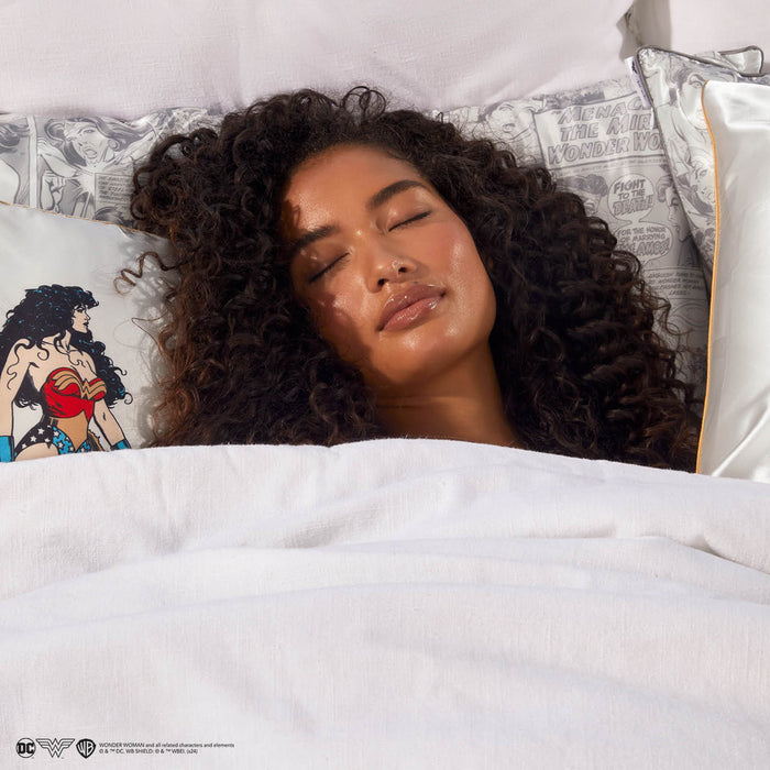 Wonder Woman x Kitsch Funda de almohada King - Comic Print