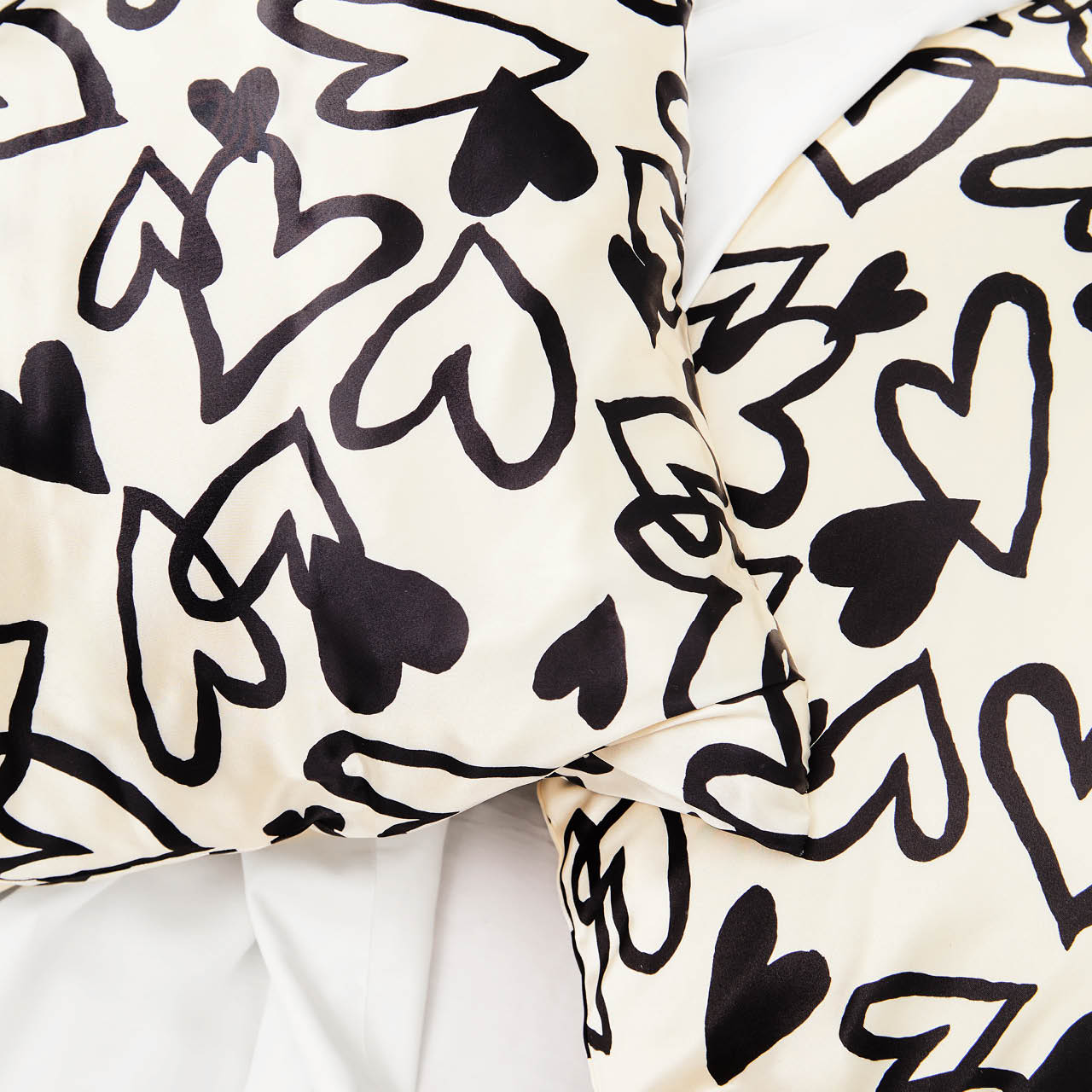 Heart Satin King Pillowcase