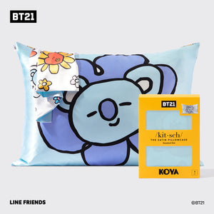 BT21 trifft Kitsch Satin-Kissenbezug - KOYA