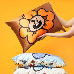 BT21 trifft Kitsch Satin-Kissenbezug - SHOOKY