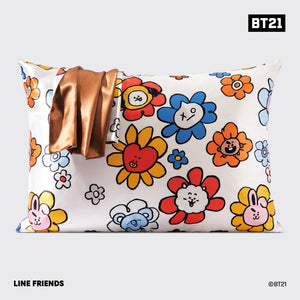 BT21 x Kitsch Funda de almohada de satén - SHOOKY