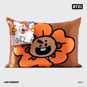 BT21 x Kitsch Funda de almohada de satén - SHOOKY