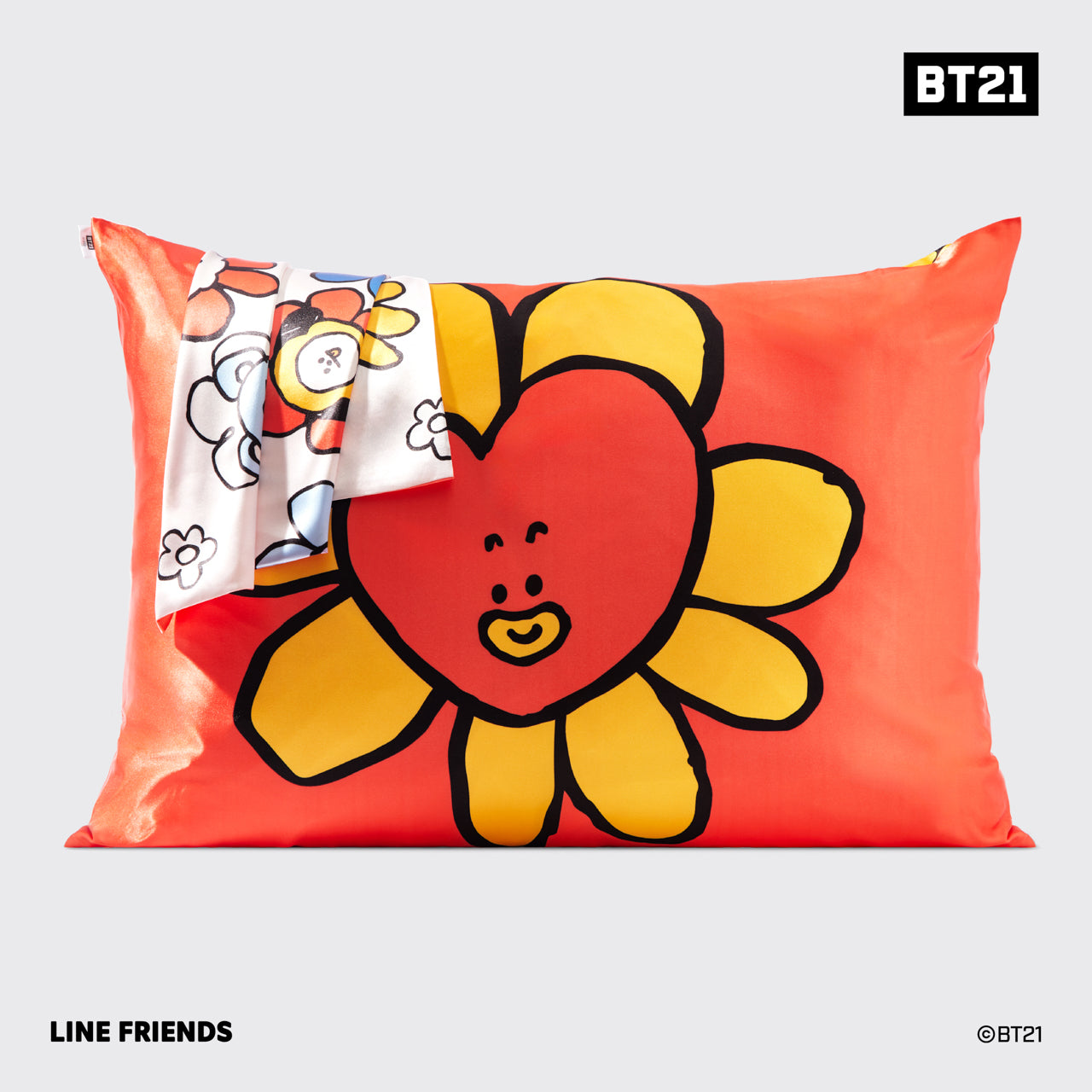 BT21 x Kitsch Σατέν μαξιλαροθήκη Standard - Tata