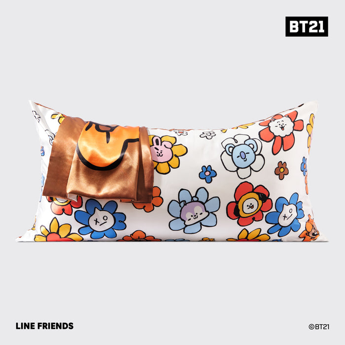 BT21 x Kitsch Σατέν μαξιλαροθήκη King - Shooky