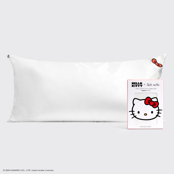 غطاء وسادة Hello Kitty x Kitsch King - ربطة عنق Hello Kitty بلون العاج الصلب