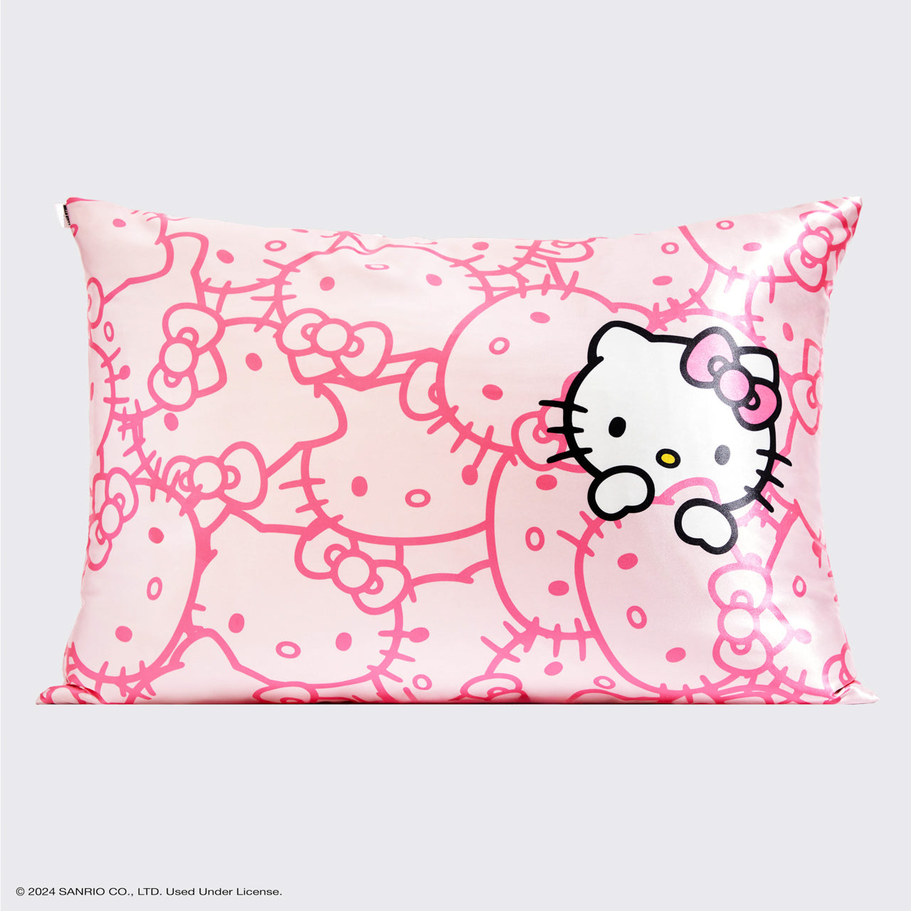 Hello Kitty x Kitsch Funda de almohada de satén - Caras Hello Kitty rosa