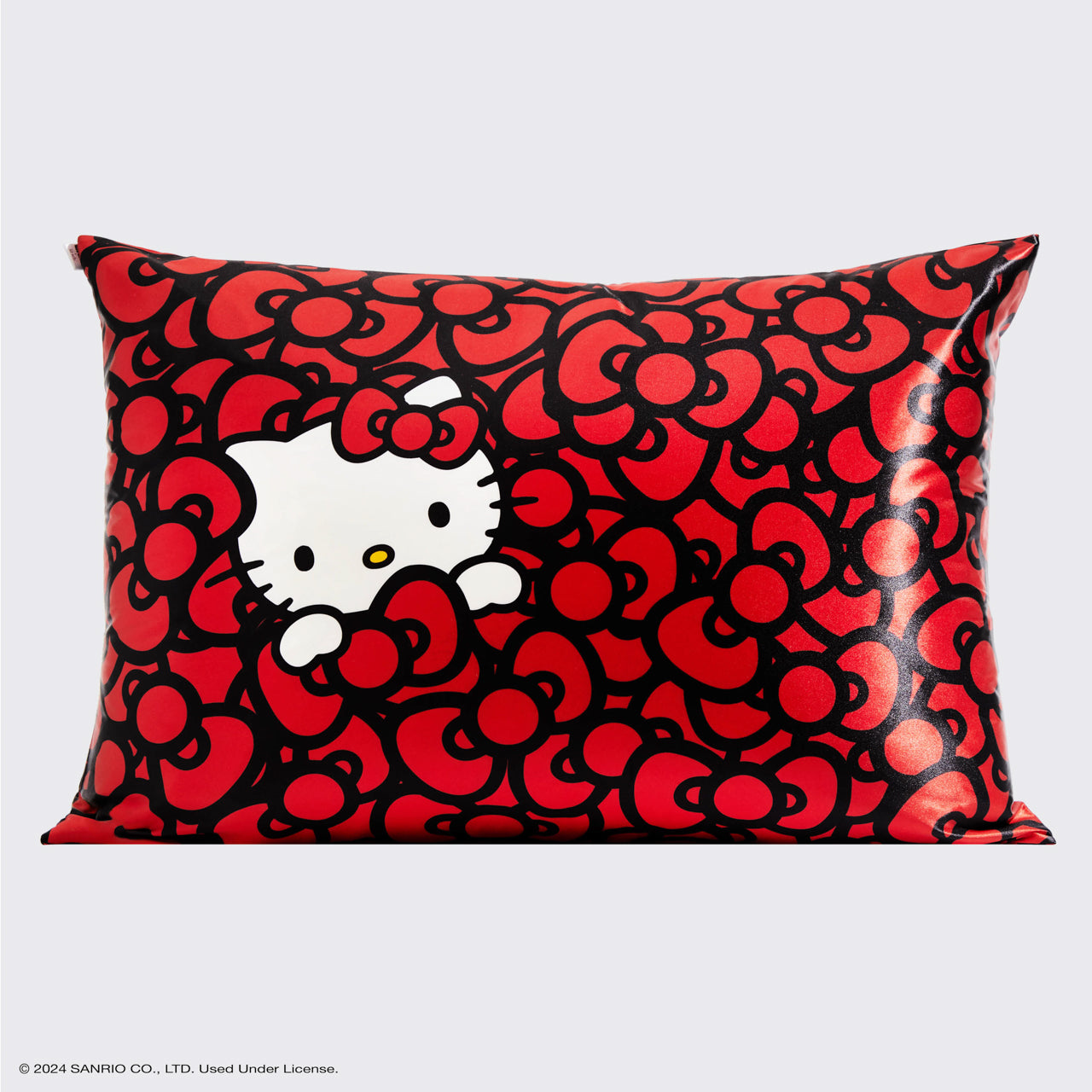 Fronha de cetim Hello Kitty x Kitsch - Hello Kitty se banha em um mar de laços