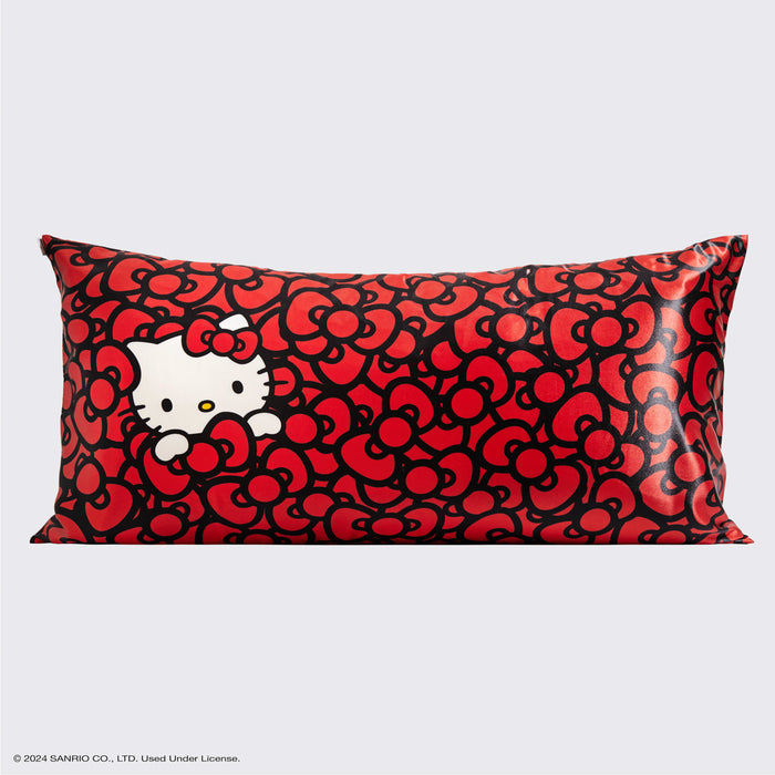 Hello Kitty x Kitsch Pillowcase King - Hello Kitty se baña en un mar de lazos