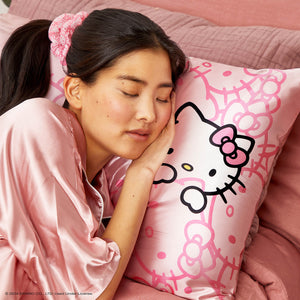 Hello Kitty x Kitsch: federa in raso e fazzoletto da cuscino 2 pz.