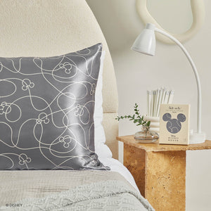 Kitsch x Mickey and Minnie Satin Pillowcase Mickey Maze