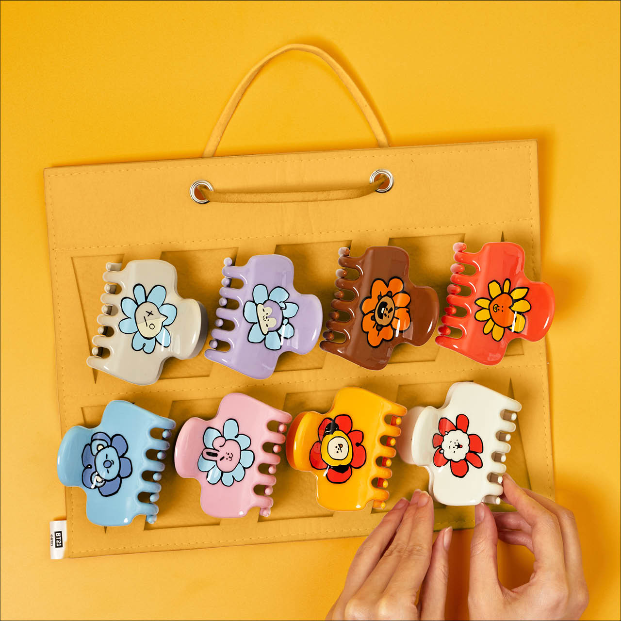 BT21 encontra Kitsch Claw Clip Organizer