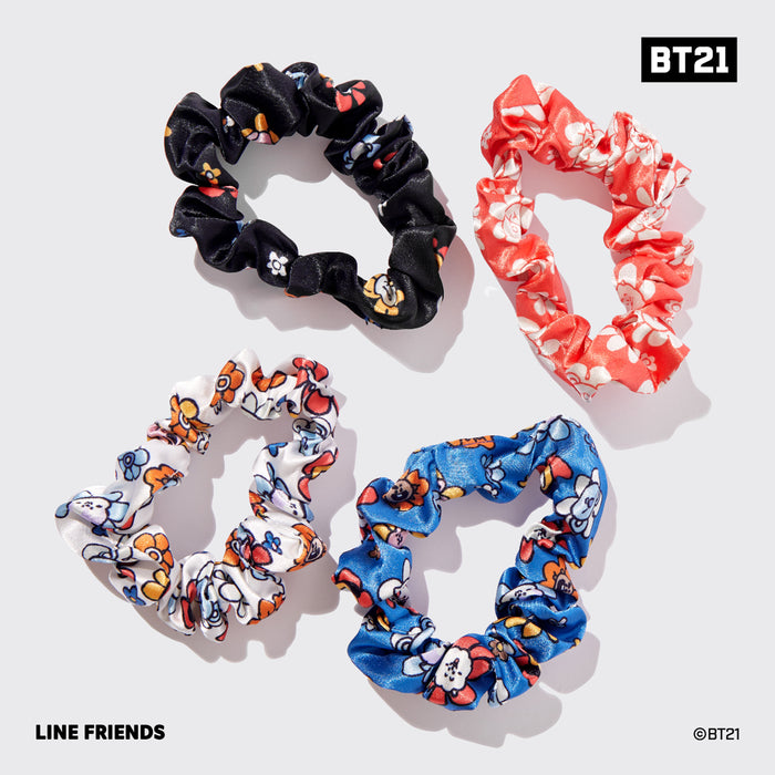 BT21 x Kitsch Satin Sleep Scrunchies 4pc Set