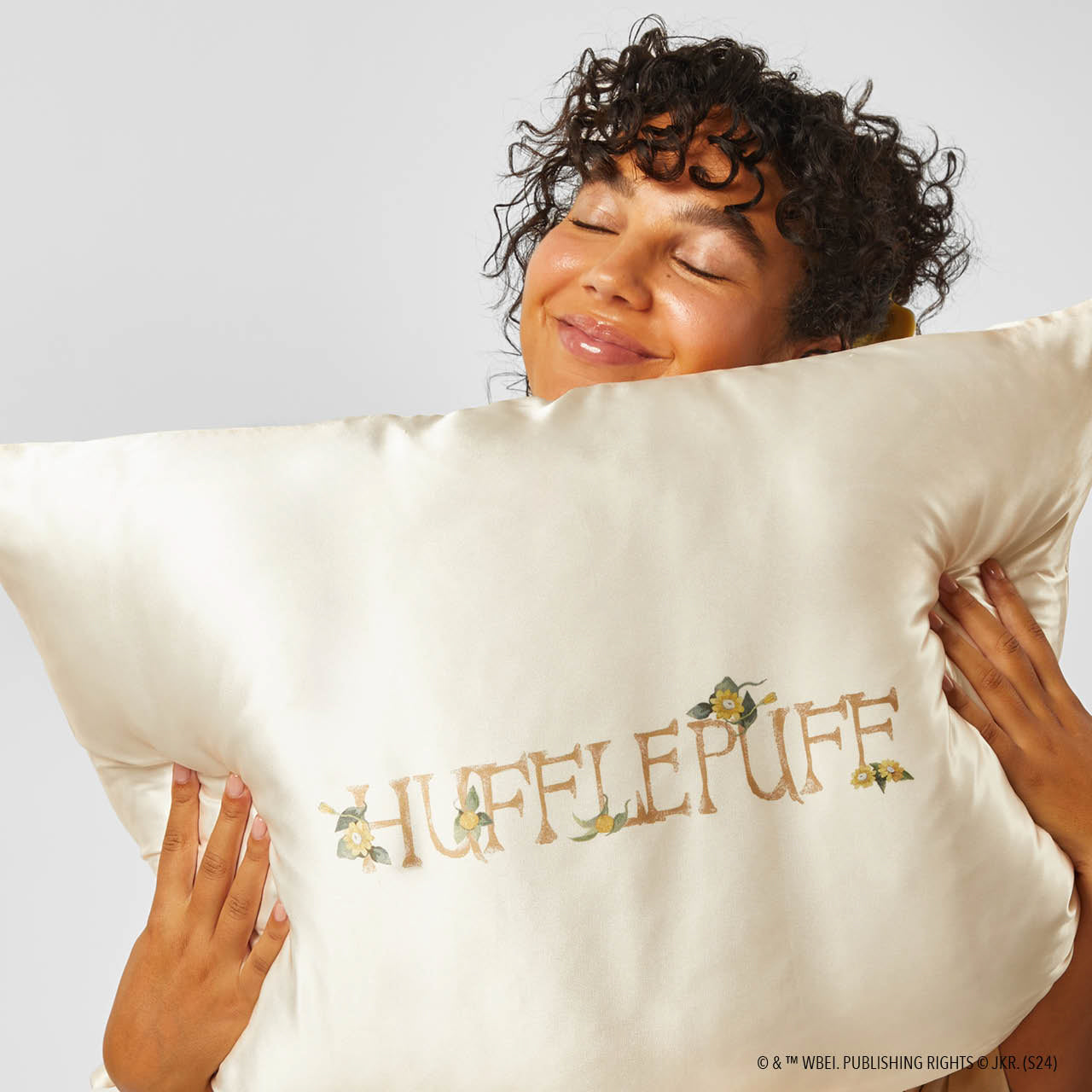 Harry Potter x Kitsch Satin Pillowcase King - Hufflepuff