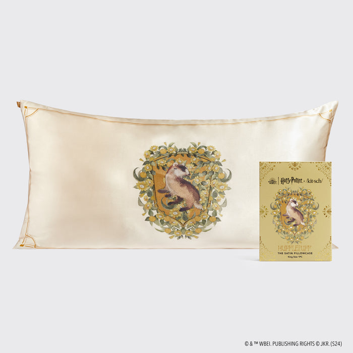 Kitsch x Harry Potter Satin Pillowcase King - Hufflepuff