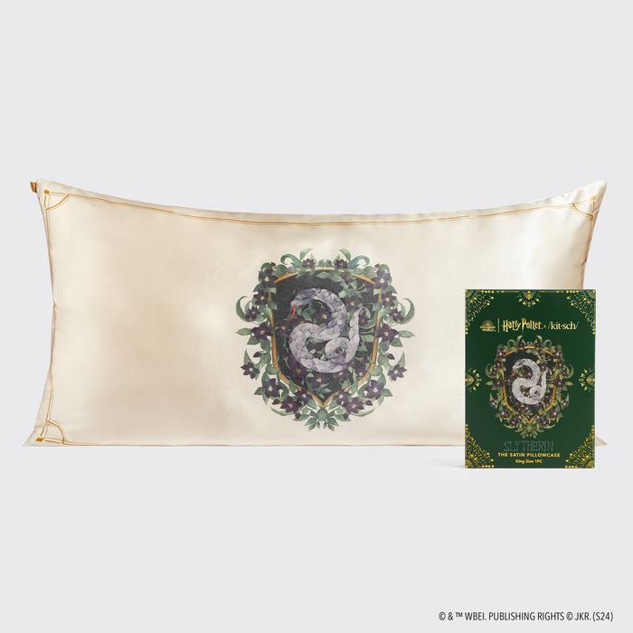 Kitsch x Harry Potter Satin Pillowcase King - Slytherin