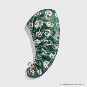 Harry Potter x Kitsch in satijn gewikkelde haarhanddoek - Slytherin