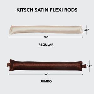 Satin Jumbo Flexi Rods 4 Stück – Palisander